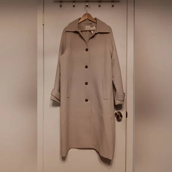 RW&CO. Classic Beige Coat - Picture 1 of 5